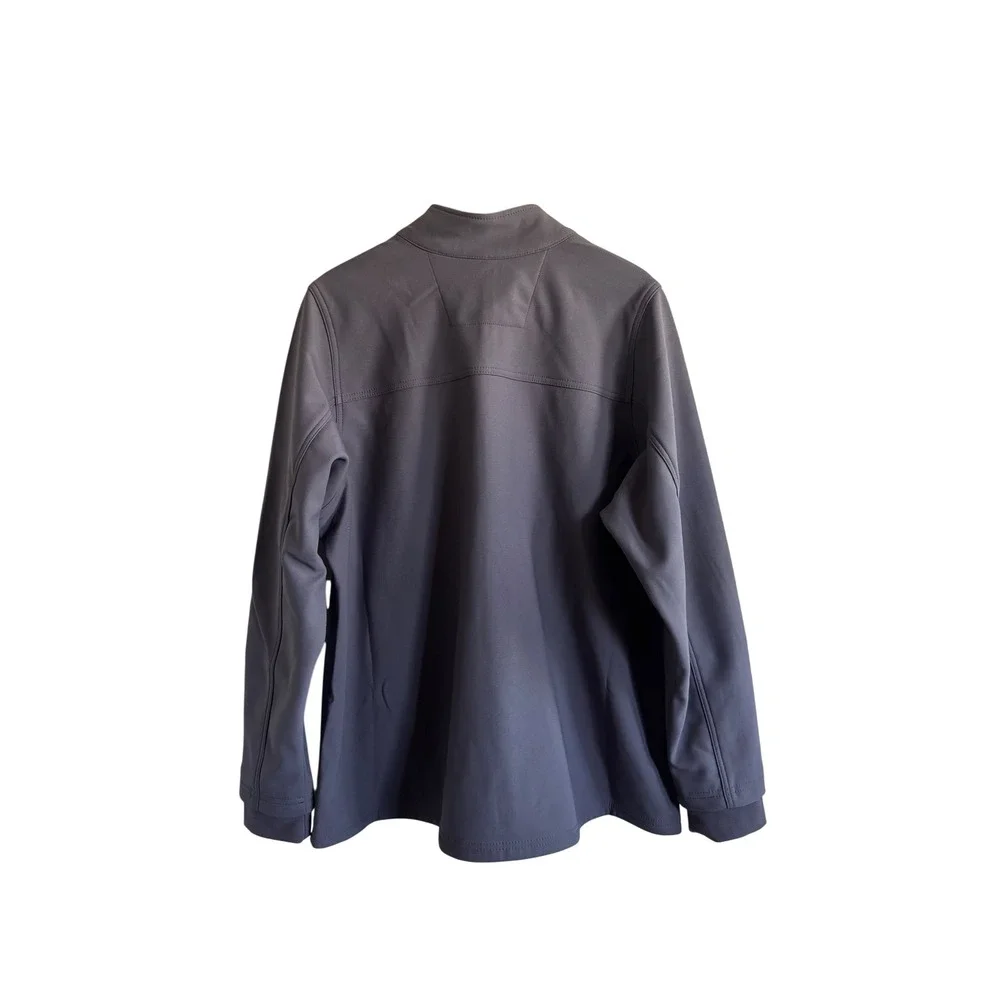Carhartt Mens Gray Modern‎ Fit Soft Shell Full Zip Jacket 2XL